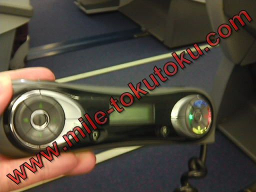 チャイナエアライン ビジネスクラス A330 リモコン