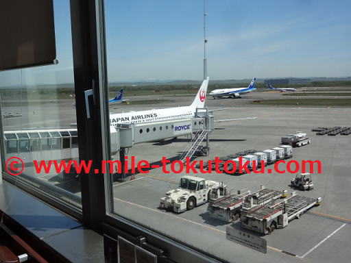 新千歳空港 スーパーラウンジ 外の展望