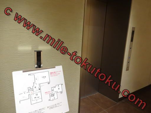 羽田空港 国際線 JALサクララウンジ エレベーター