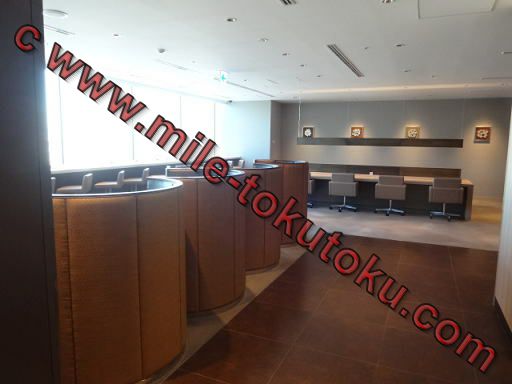 羽田空港 国際線 JALサクララウンジ ビジネスエリア全体