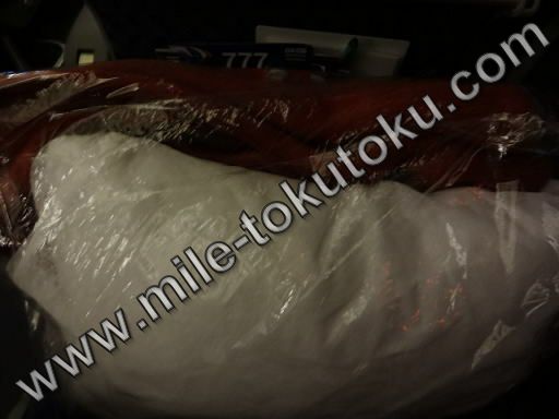 アメリカン航空 エコノミー 毛布と枕